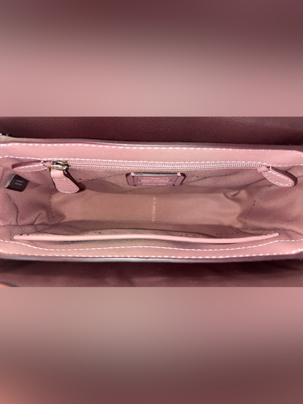 Coach 2017 Page Crossbody Bag with Tea Rose Tooling NWT - Picture 15 of 15